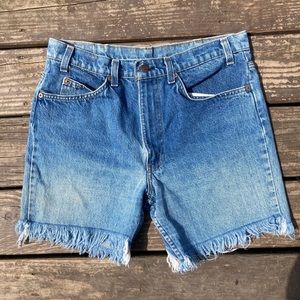 RARE Vintage Orange Tab Levis shorts